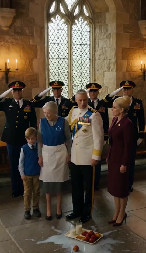 The Janitor Grandma Was Humiliated — Until the General Saluted Her