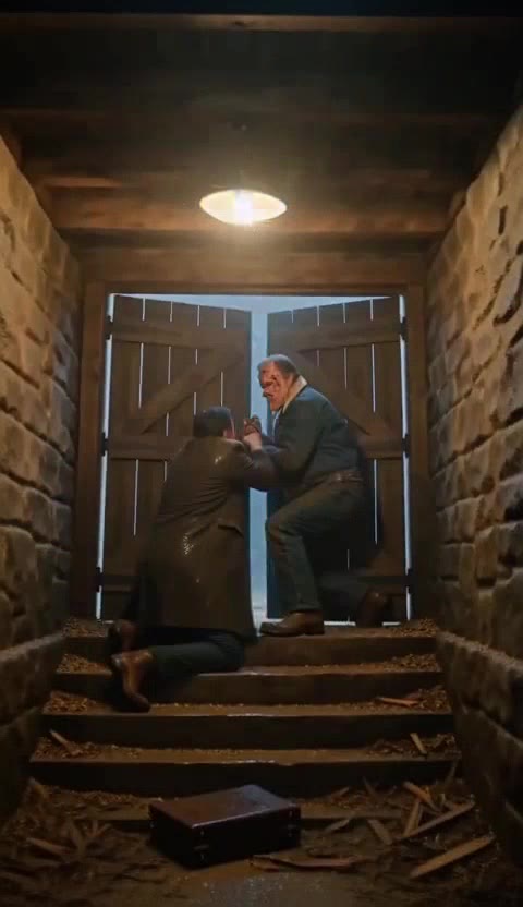 Tornado Traps Rich Motorist And Gritty Farmer In Storm Cellar: A Fight For Survival!