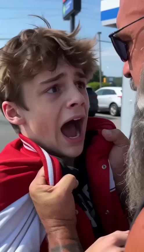 A Tough Biker Confronted A Teen At A Gas Station, Then Realized His Mistake