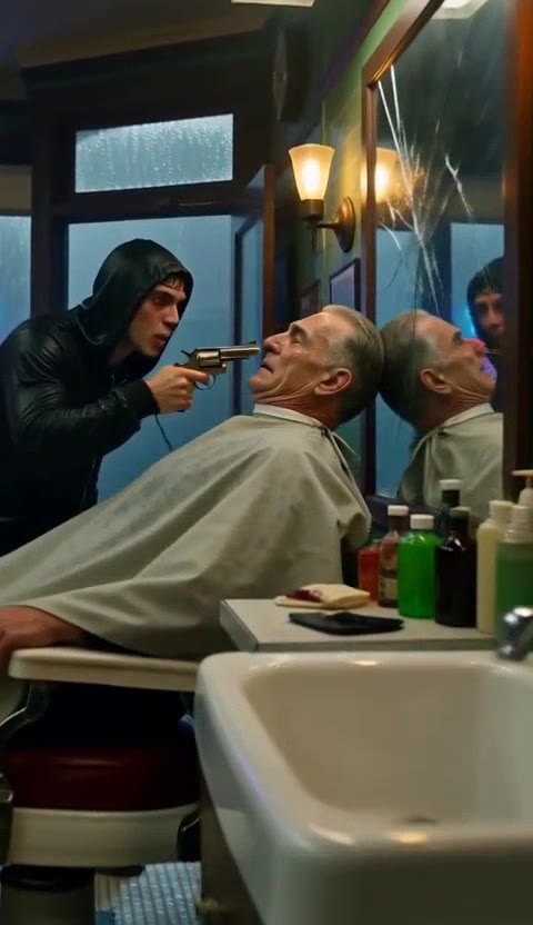Un Barbero Anciano, Un Joven Atracador y un Misterioso Comandante: El Secreto que Cambió Tres Vidas