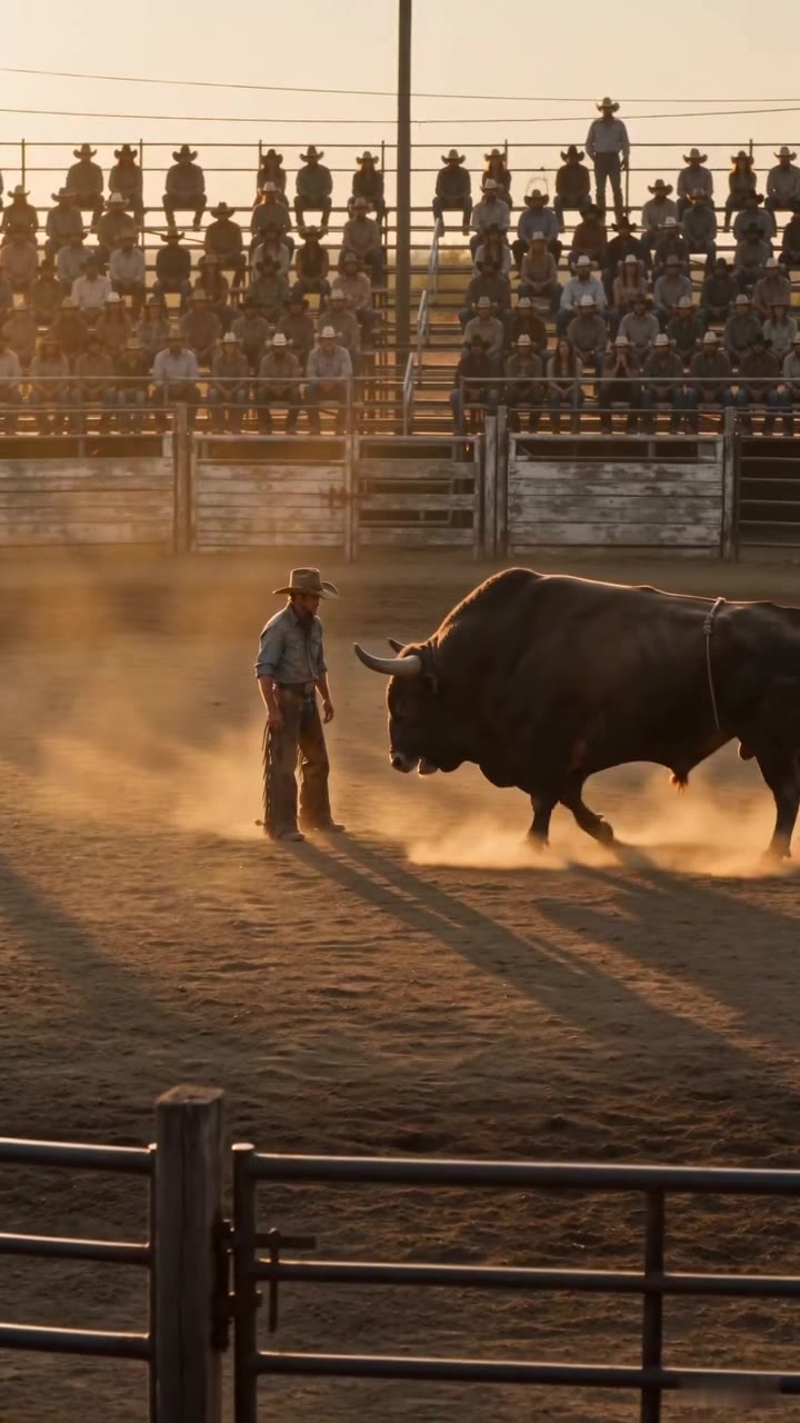 Un niño arriesga su vida ante un toro salvaje por su padre
