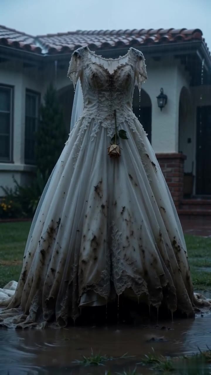 El vestido de novia destrozado bajo la lluvia escondía una traición imperdonable