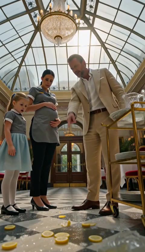 The Moment the VIP Told My Pregnant Wife to Kneel, My Daughter's Plea Changed Everything