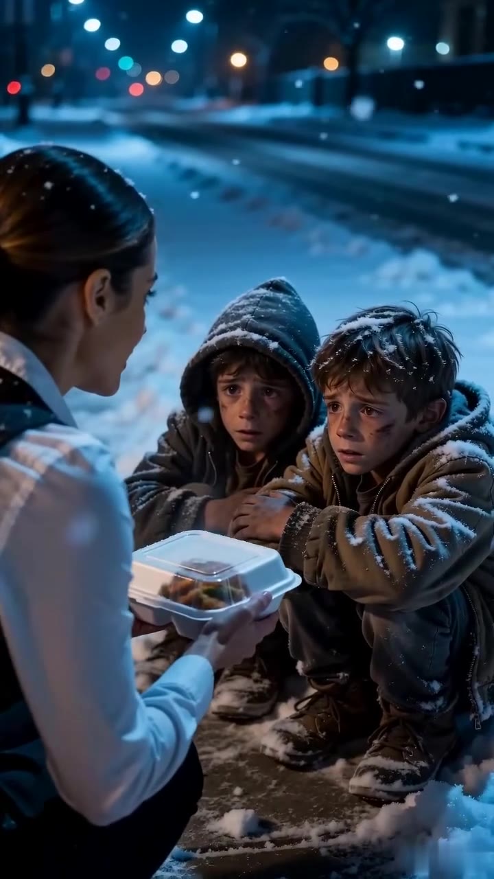 A Waitress Saved Two Shivering Homeless Children—Then Their Father Arrived With a Dark Secret