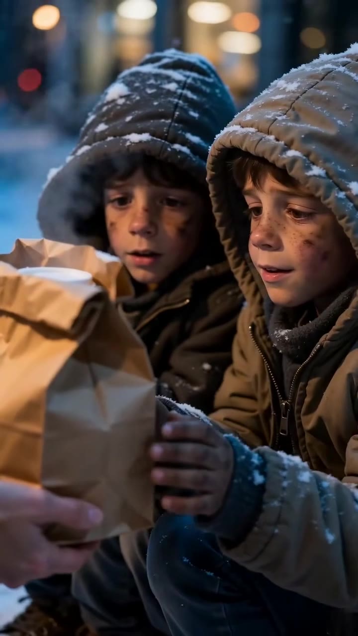 A Waitress Saved Two Shivering Orphans and Recognized Her Late Brother's Keepsake