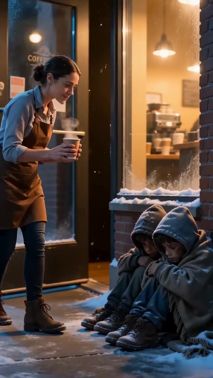 A Kind Waitress Saved Two Shivering Homeless Children, Uncovering a Heartbreaking Family Secret