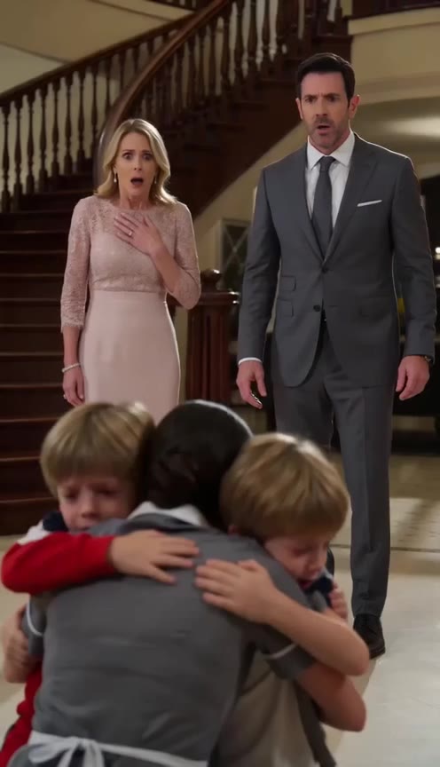 The Wealthy Couple Hired a Quiet Maid, but Their Triplets Called Her Mommy