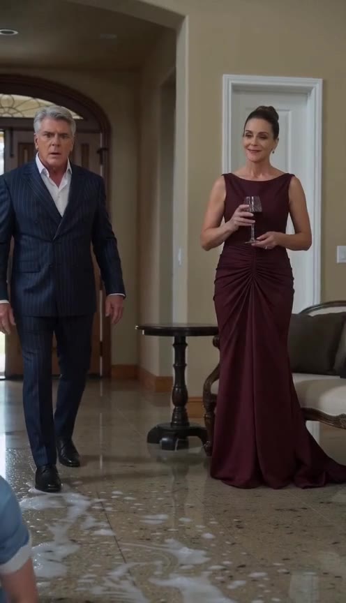 A Wealthy Man Returns Home Early and Discovers His Long-Lost Daughter Scrubbing His Floors