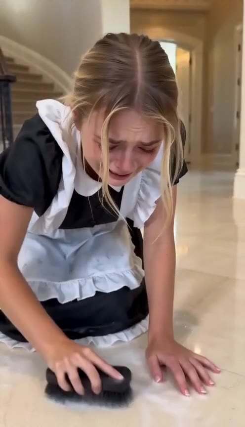 A Wealthy Man Finds His Long-Lost Daughter Scrubbing Floors in His Own Mansion