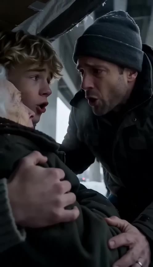Wealthy Man Finds His Missing Mother Freezing Under a Bridge Protected by a Homeless Stranger