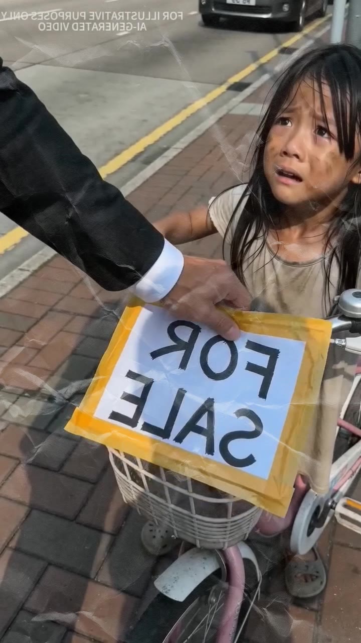 A Wealthy Man Tore Down a Crying Girl's Sign and Refused to Buy Her Bike