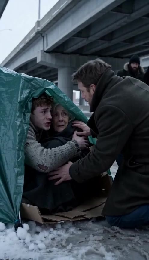 A Wealthy Mogul Clearing a Homeless Camp Finds His Missing Mother Frozen Inside