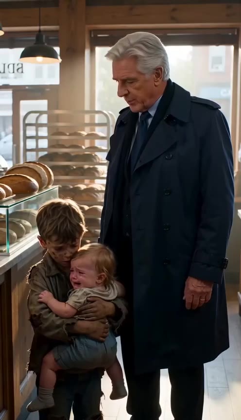 A Wealthy Stranger Bought the Entire Bakery for Two Starving Orphans