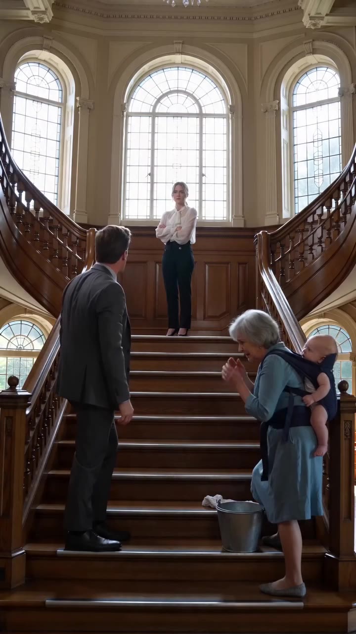 His wealthy wife made his elderly mother scrub stairs while carrying newborn twins
