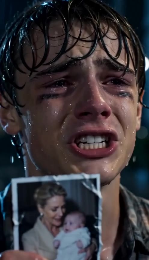 A Wealthy Woman Confronted by a Crying Teenager Holding an Old Photo of Her