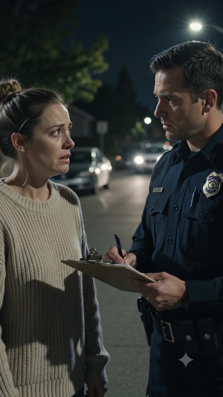 Why I Lied to the Police Officer While My Husband Smiled From the Shadows