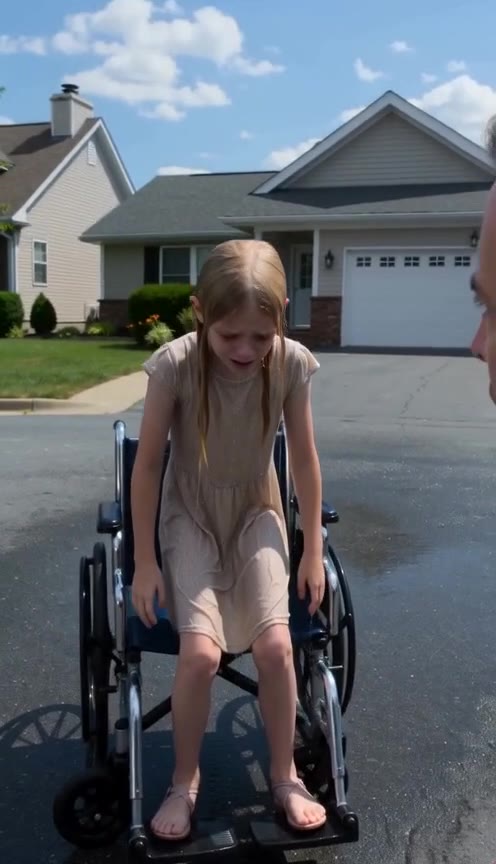 My Wife Sprayed My Paralyzed Daughter with a Hose, Revealing a Shocking Secret